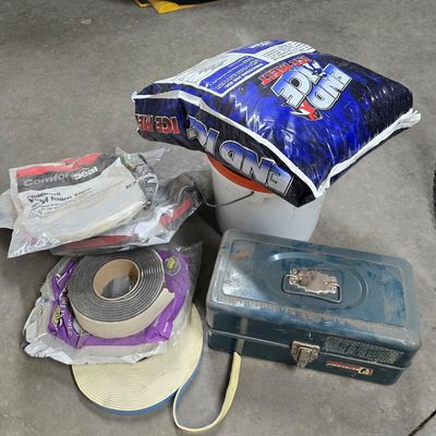 End ice bag and tool box