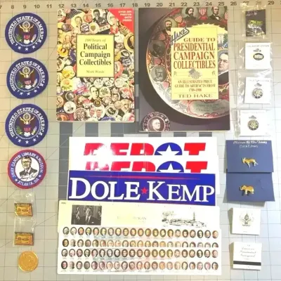 FTH358 - Presidential Campaign Collectibles ( Pinback / Pinbacks / Buttons )
