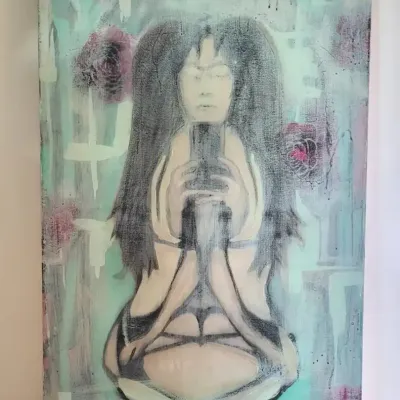 FTH439 - Enigmatic Art - Original Painting Signed by Artist, 2017
