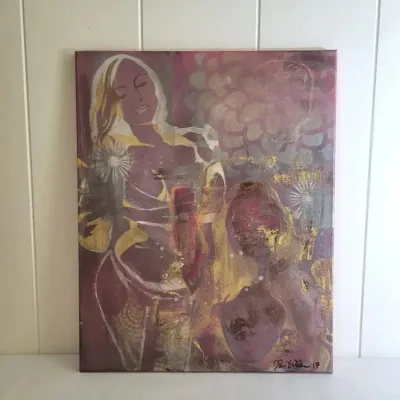 FTH441 - Mysterious Art - Original Painting Signed by Artist, 2017