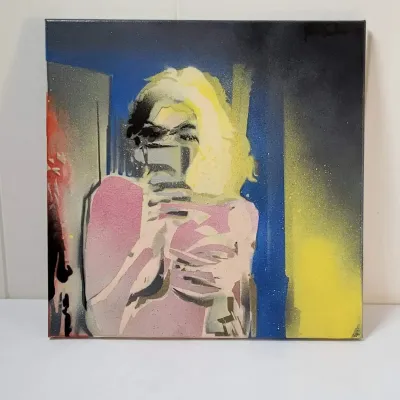 FTH438 - Abstract Contemporary Art - Original Painting Signed by Artist, 2017