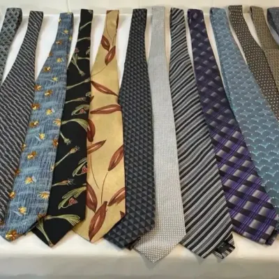 FTH334 - Assorted Silk & Non-Silk Ties-Van Heusen, Jones NY, Structure ( Clothes / Clothing )
