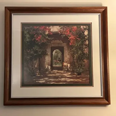 Ethan Allen Wall Art "Flowered Doorway" by Cyrus Afsary