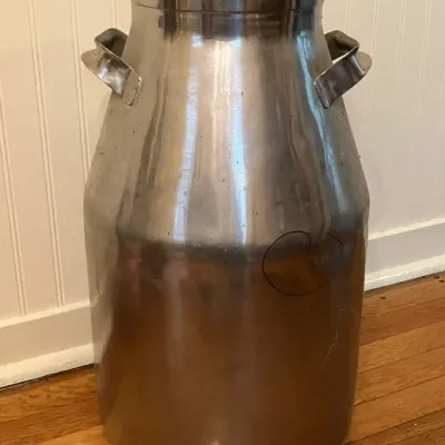 Vintage Stainless Steel Milk Can 
