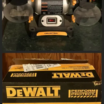 Ryobi 6" Bench Grinder and New DeWalt 1/4 Sheet Sander 