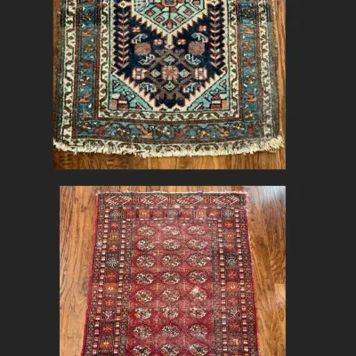 2 Small Handmade Rugs
