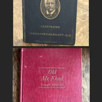 Joseph Mitchell Signed "Old Mr. Flood" and 1919 Theodore Roosevelt Biography