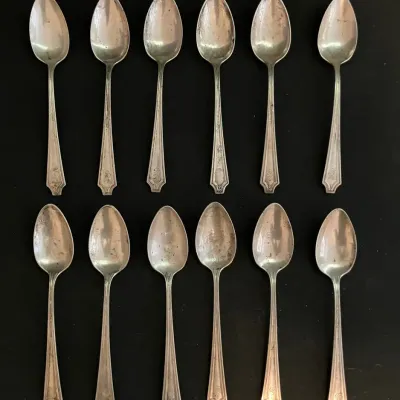 Set of 12 Sterling Spoons (265 grams)