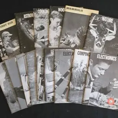 Vintage Boy Scout Merit Badge Books (LR)