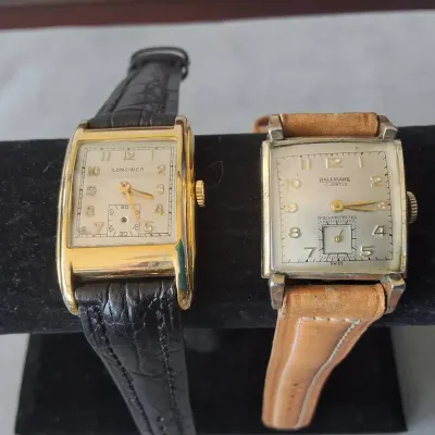 Vintage LONGINES & HALLMARK 10K Gold-Filled 17-Jewel Wristwatches