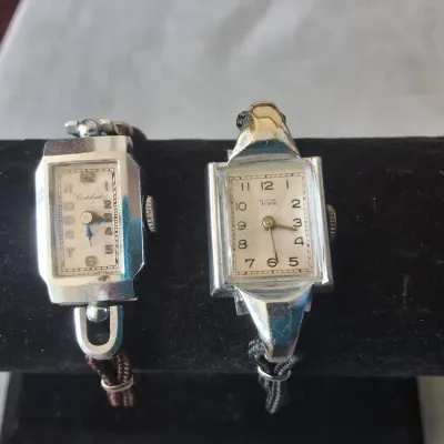 Vintage TUDOR & CORTEBERT Art Deco Ladies Wristwatches (2)