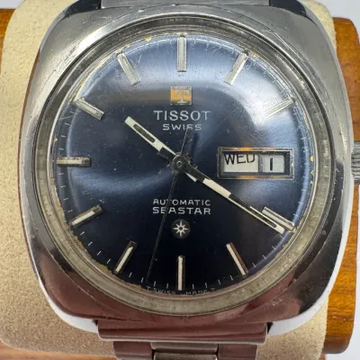 Vintage Tissot Seastar Automatic Day-Date Swiss Men’s Wristwatch