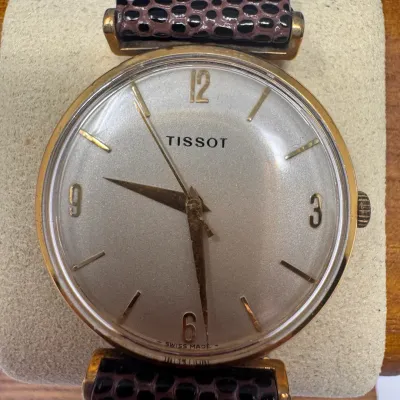 Vintage Tissot Swiss Made Men’s Gold-Tone Wristwatch