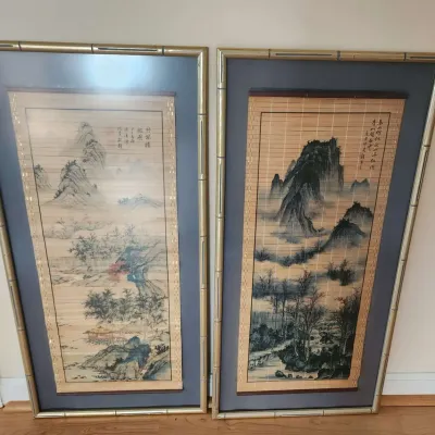 Framed Asian Scrolls
