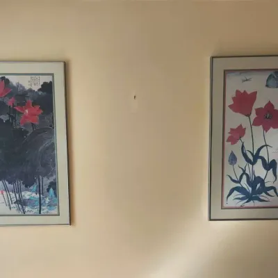 Red Flower Framed Prints