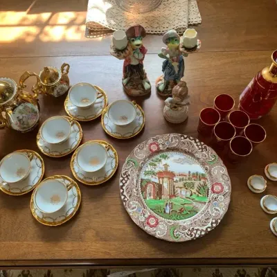 Victorian Style Tea Set And More