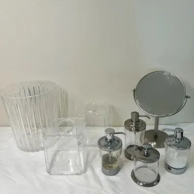 Clear Acrylic Bathroom Accessory Set