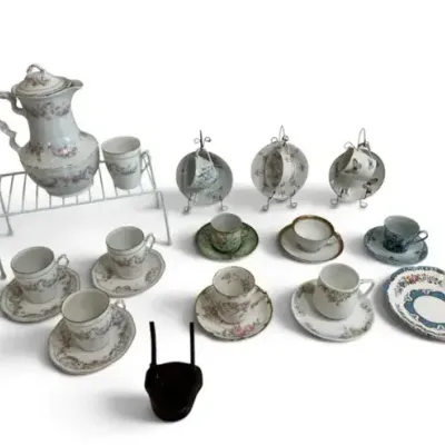 Vintage Floral Porcelain Tea Set Collection