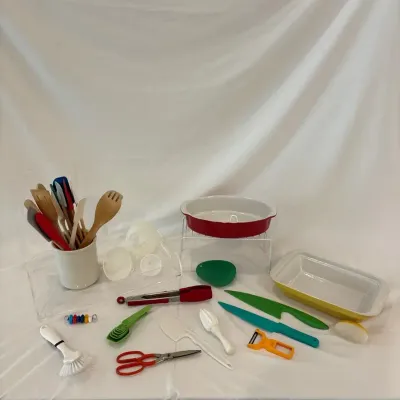 Assorted Kitchen Utensils, Bakeware & Gadgets