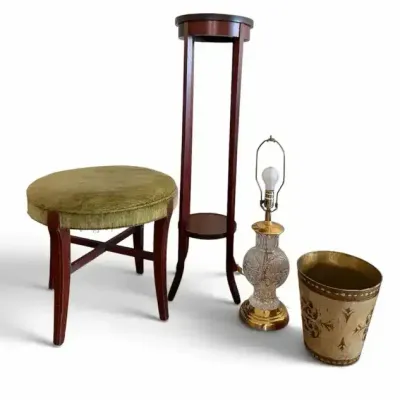 Vintage Accent Furniture & Decor Lot