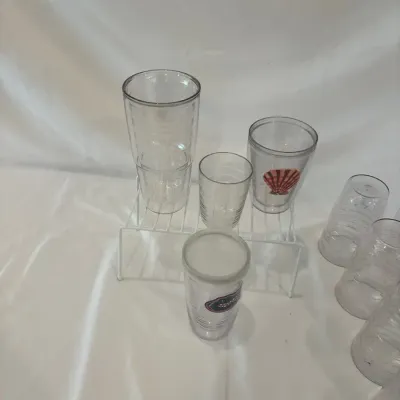 Assorted Clear Tumblers & Collegiate Drinking Cups