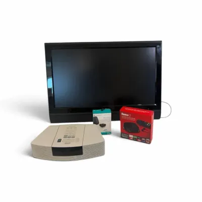 Electronics Lot with TV, Bose System & Roku