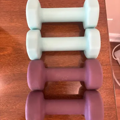 Set of 4 5lbs Neoprene Hand Weights Dumbbells