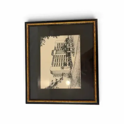 Framed Architectural Sketch Print