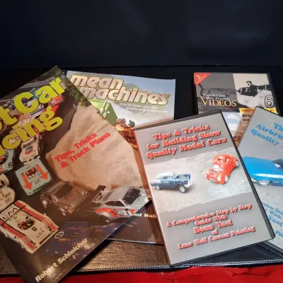 Model Car & Slot Car Racing Books and DVD Lot