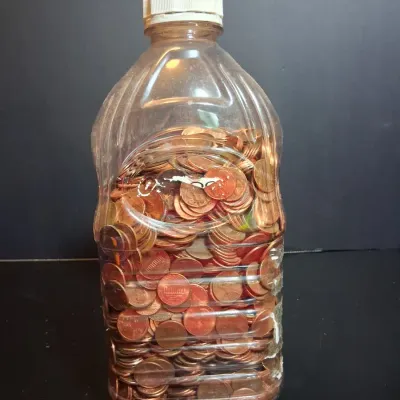 Large Jug of Assorted U.S. Pennies