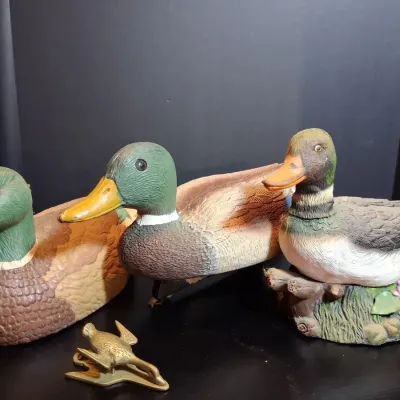 Decorative Mallard Duck Figurine Collection