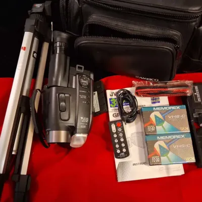 JVC VHS-C Camcorder with Ambico Tripod & Accessories