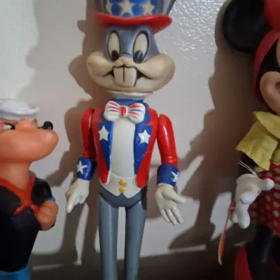 Vintage Walt Disney Mickey & Minnie Mouse Figures