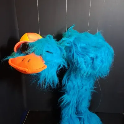 Vintage Blue Bird Marionette Puppet