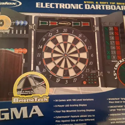 Halex Sigma Electronic Dartboard Cabinet Set