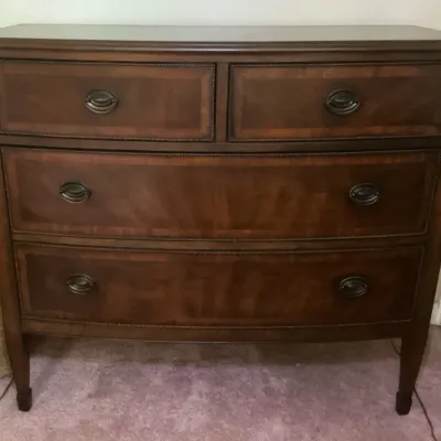Drexel Heritage Inlaid Mahogany Bachelor's Chest