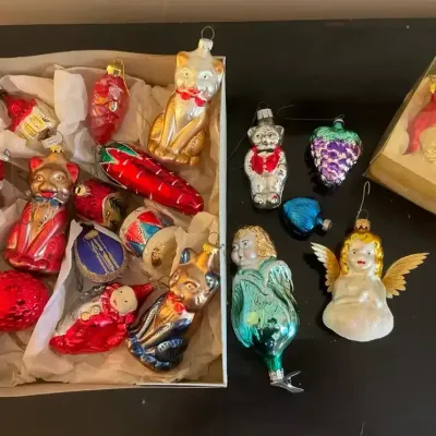 Colorful Vintage Ornaments 