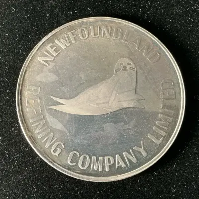Newfoundland Refining Co Sterling Silver Medallion (58.40 Grams)