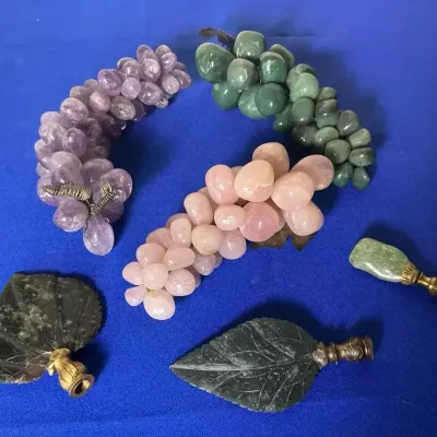 Natural Stone Grapes And Finials 