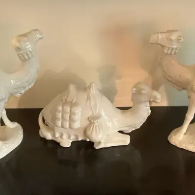Ceramic Nativity Camels 