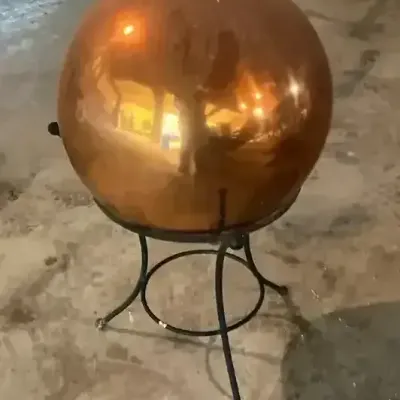 Metallic Yard Gazing Ball 
