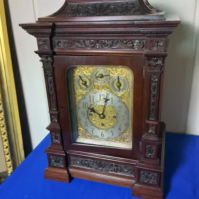Karr And Sons Washington Mahogany Bracket Clock 