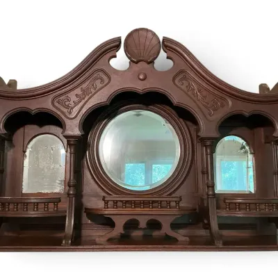 Antique Victorian Style Overmantel Mirror (10 x 45 x 32)