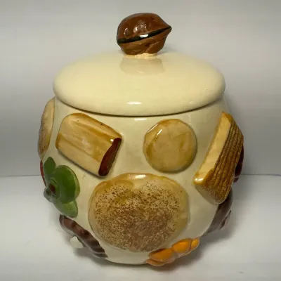 Los Angeles Potteries “Cookies All Over” Vintage Cookie Jar (8 x 10)