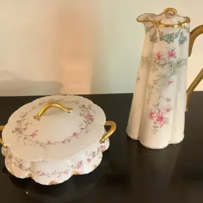 Haviland Chocolate Pot And Covered Dish
