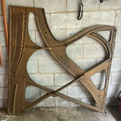 Schuman & Sons Interior Grand Piano Harp Cast Iron 