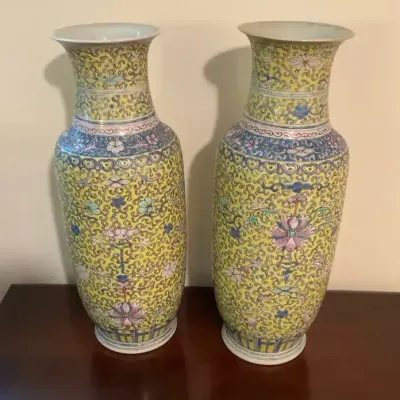 Pair Of Porcelain Chinese Vases