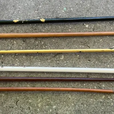 Vintage Canes & Walking Sticks incl. Horn & Brass Handle