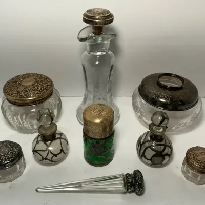 Sterling Silver Lidded Jars / Apothecaries 