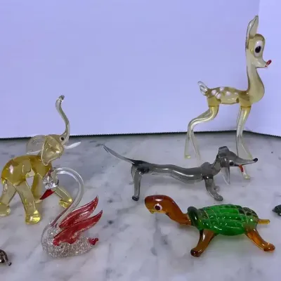 Blown Glass Animals 